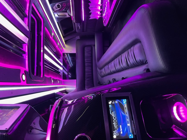 Chrysler Stretch Limo Interior Pink